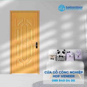 Cửa Gỗ HDF Veneer 019 soi