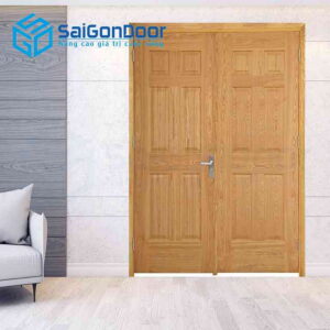 Cửa Gỗ HDF Veneer 12A soi 2 canh