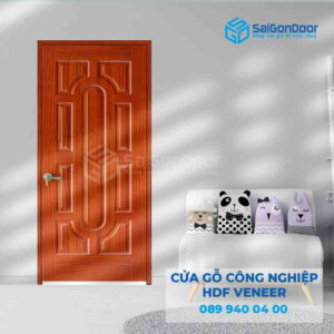 Cửa Gỗ HDF Veneer 19 Sapele.