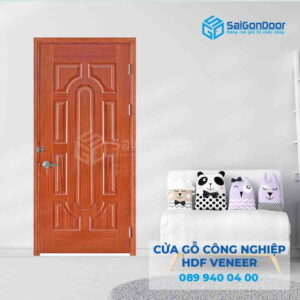 Cửa Gỗ HDF Veneer 19 xoan dao