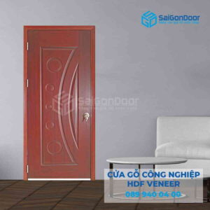 Cửa Gỗ HDF Veneer 1K xoan dap