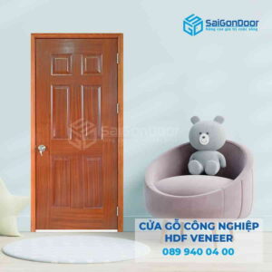 Cửa Gỗ HDF Veneer 6A xoan dao