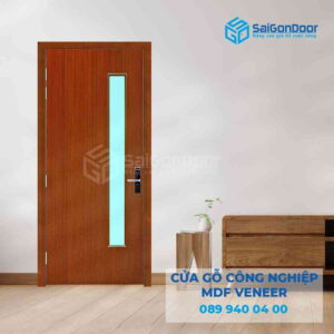 Cửa Gỗ MDF Veneer P1G1 xoan dao