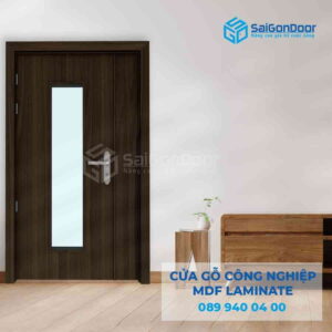 Cửa Gỗ Công Nghiệp MDF Laminate 2P1G1