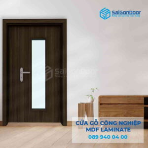 Cửa Gỗ Công Nghiệp MDF Laminate 2P1G1S
