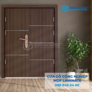 Cửa Gỗ Công Nghiệp MDF Laminate 2P1R52